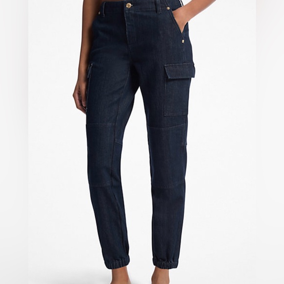Michael Kors Denim - Michael Kors Navy Cargo Jeans